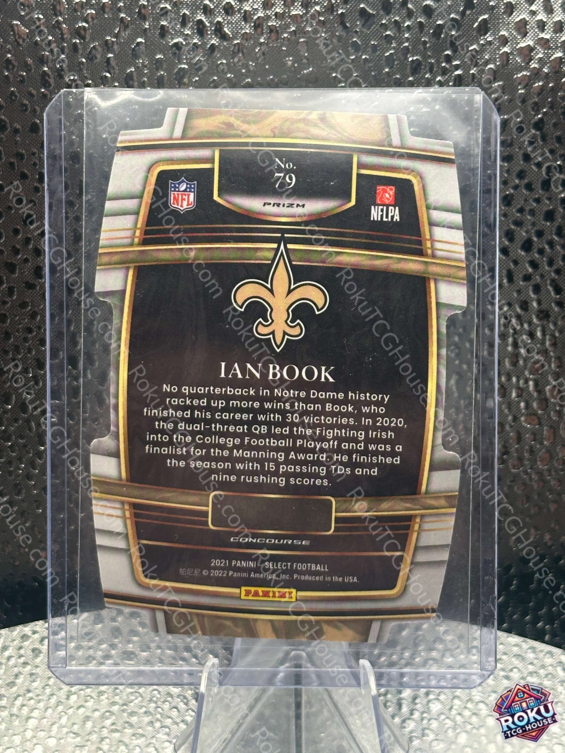 Ian Book 2021 NFL Football Card Green Yellow Variation