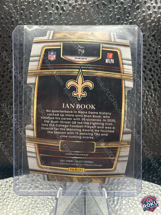 Ian Book 2021 NFL Football Card Green Yellow Variation