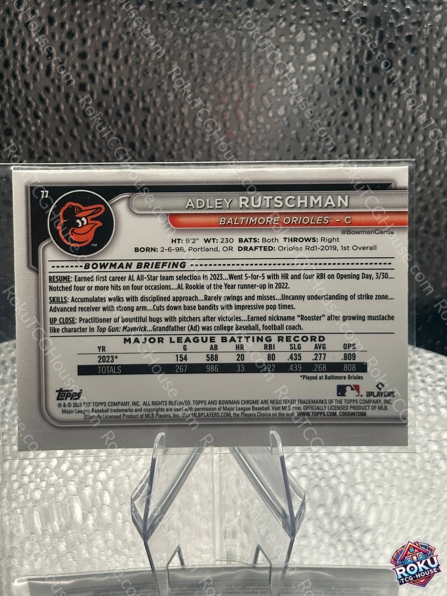 Adley Rutschman (Mojo) - 2024 MLB Card (NM)