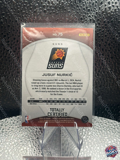 Jusuf Nurkic (#75) (Maroon Mirror) - 2024 NBA Card (NM)
