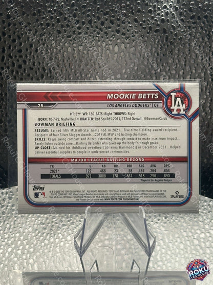 Mookie Betts (#25) - 2022 MLB Card (NM)