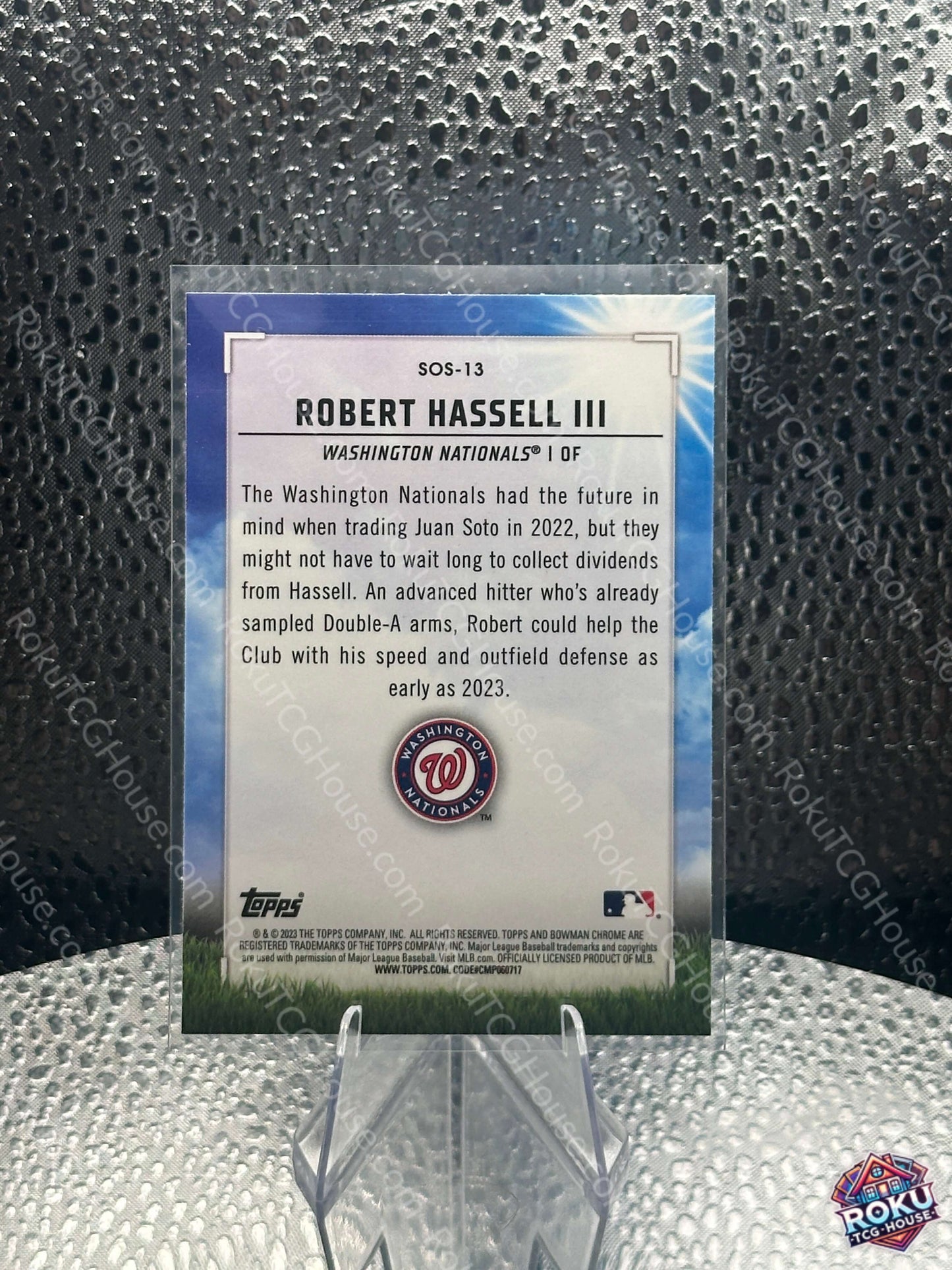 Robert Hassell III 2023 MLB Baseball Card NM