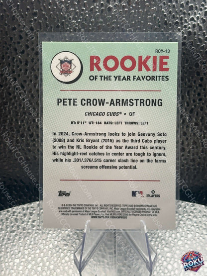 Pete Crow-Armstrong (ROY-13) [Rookie] - 2024 MLB Card (NM)