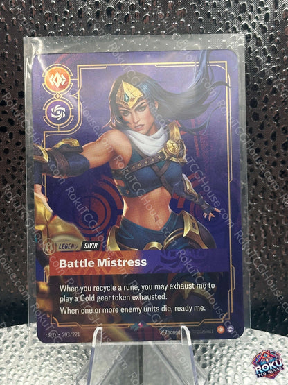 Sivir - Battle Mistress (203/221) - Spiritforged - Riftbound Card (NM)