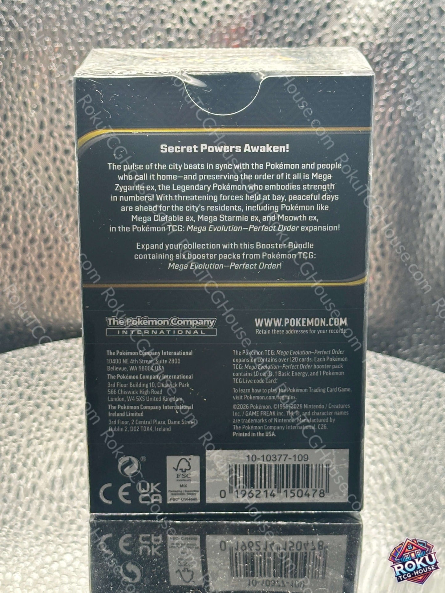 Perfect Order booster bundle back packaging card game packs