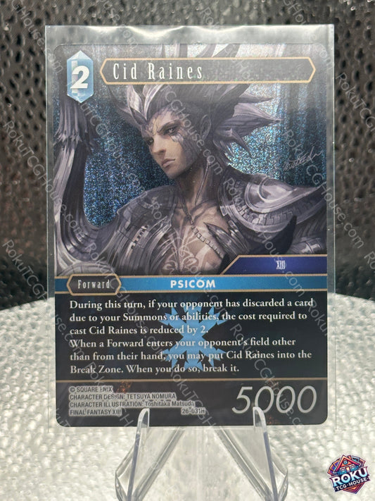 Cid Raines (Foil) (26-031H) - Gunslinger in the Abyss - Final Fantasy TCG Card (NM)