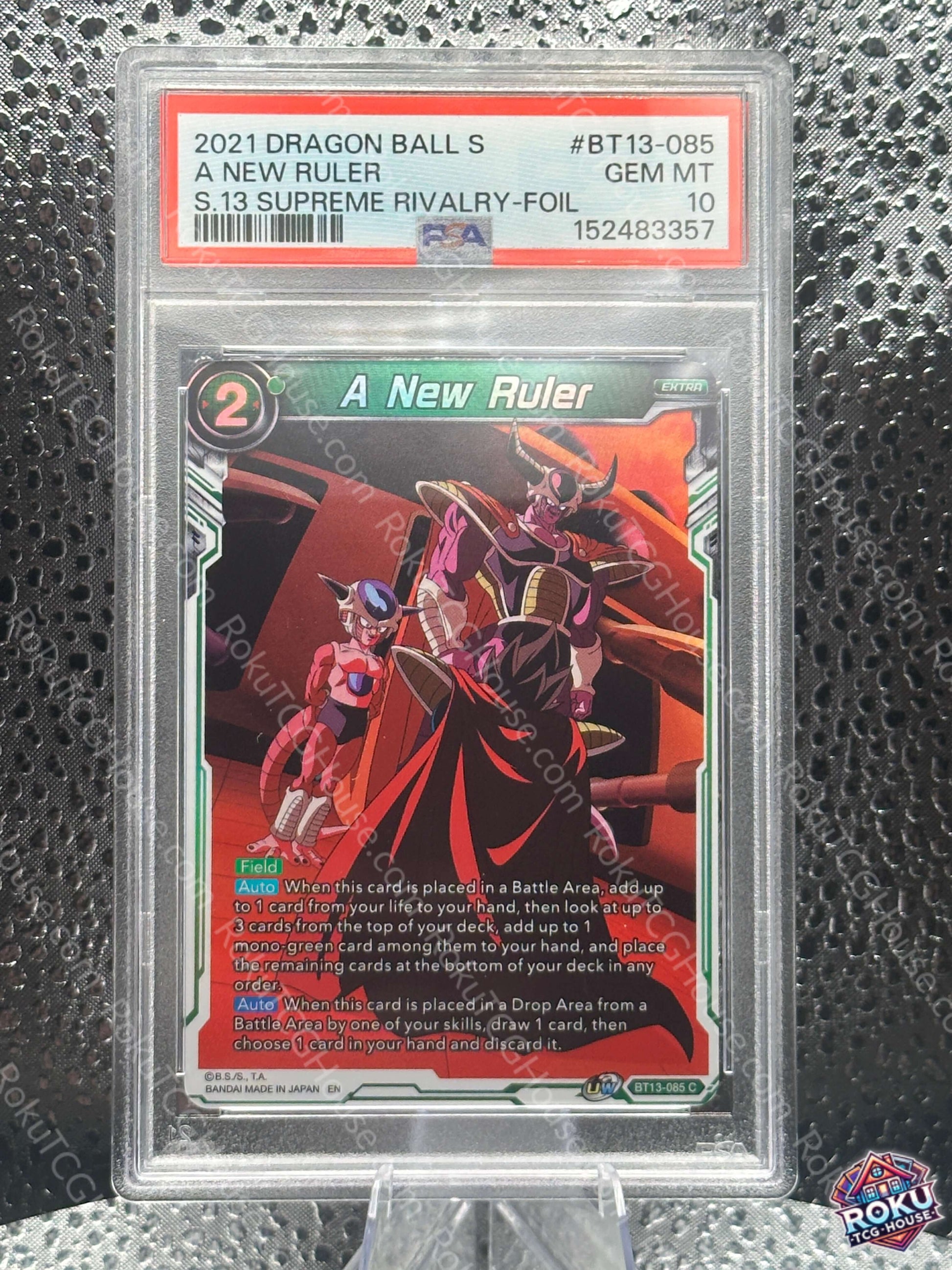 A New Ruler Supreme Rivalry Dragon Ball Super Card PSA 10 front