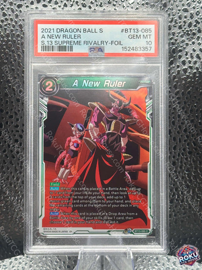 A New Ruler Supreme Rivalry Dragon Ball Super Card PSA 10 front