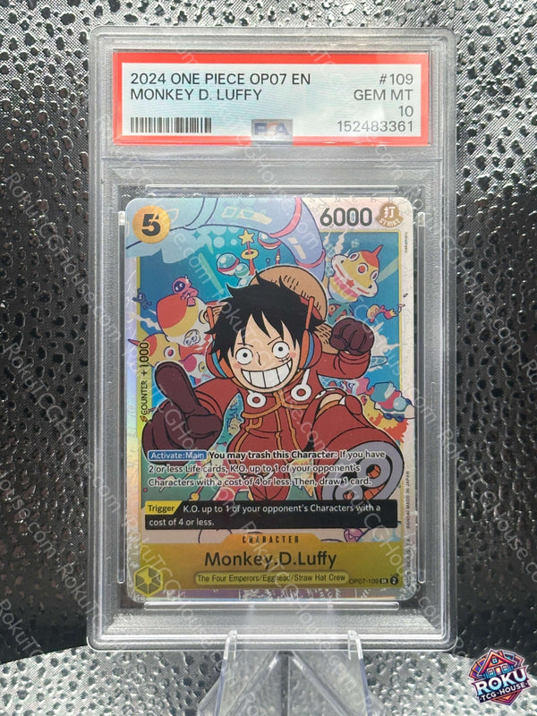 Monkey D. Luffy 500 Years in the Future One Piece Card PSA 10