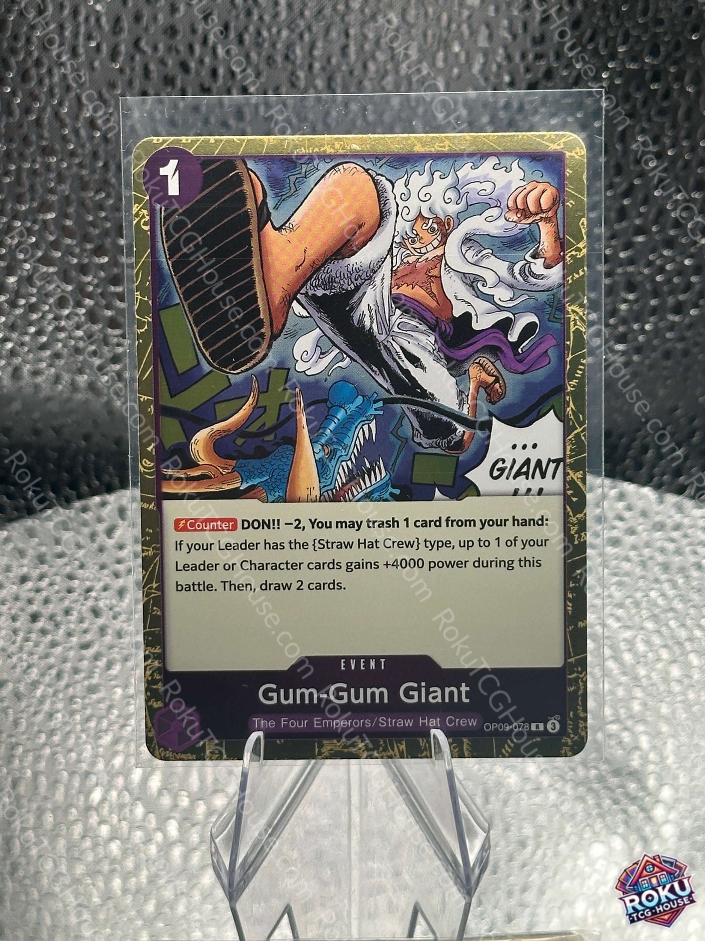 Gum-Gum Giant (OP09-078) - Emperors in the New World - One Piece Card (NM)