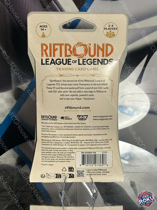 Riftbound: Spiritforged - Sleeved Booster Pack