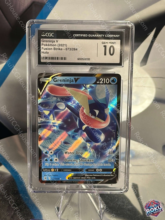 Greninja V CGC 10 Pokemon Card - Fusion Strike