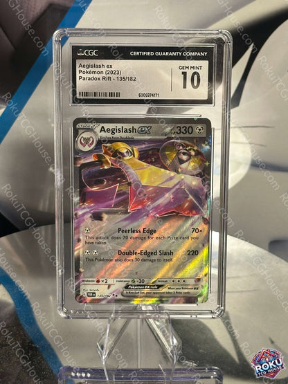 Aegislash EX CGC 10 Pokemon Card - Paradox Rift