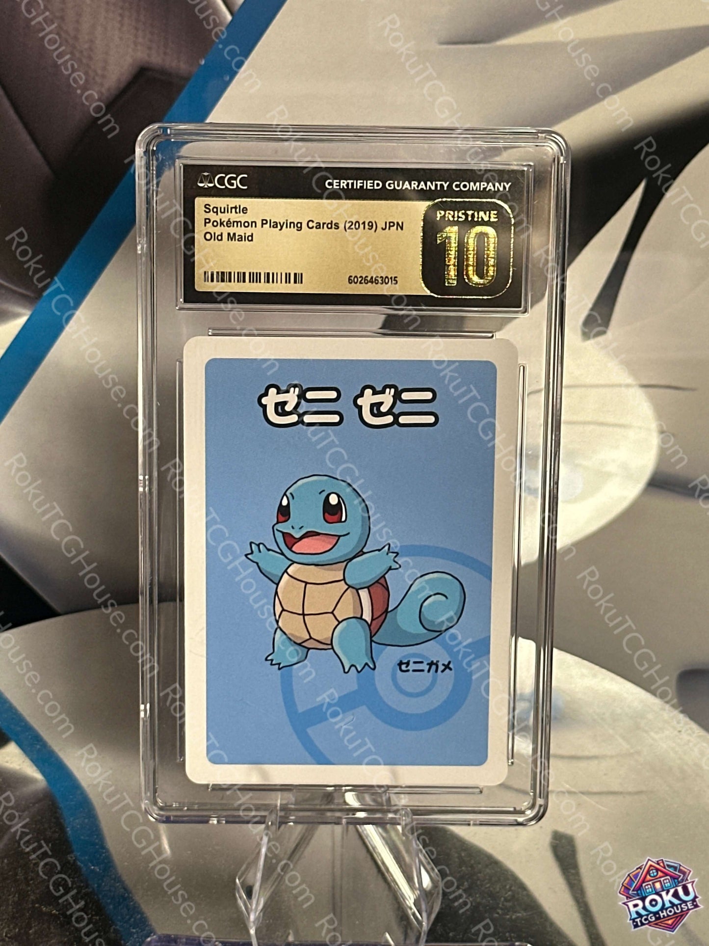 Squirtle CGC Pristine 10 Pokemon Card - Old Maid Japanese
