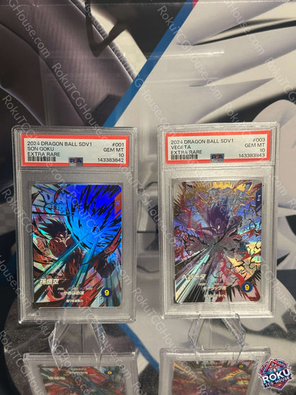Son Goku Vegeta PSA 10 Sequential Set Dragon Ball Super Divers front