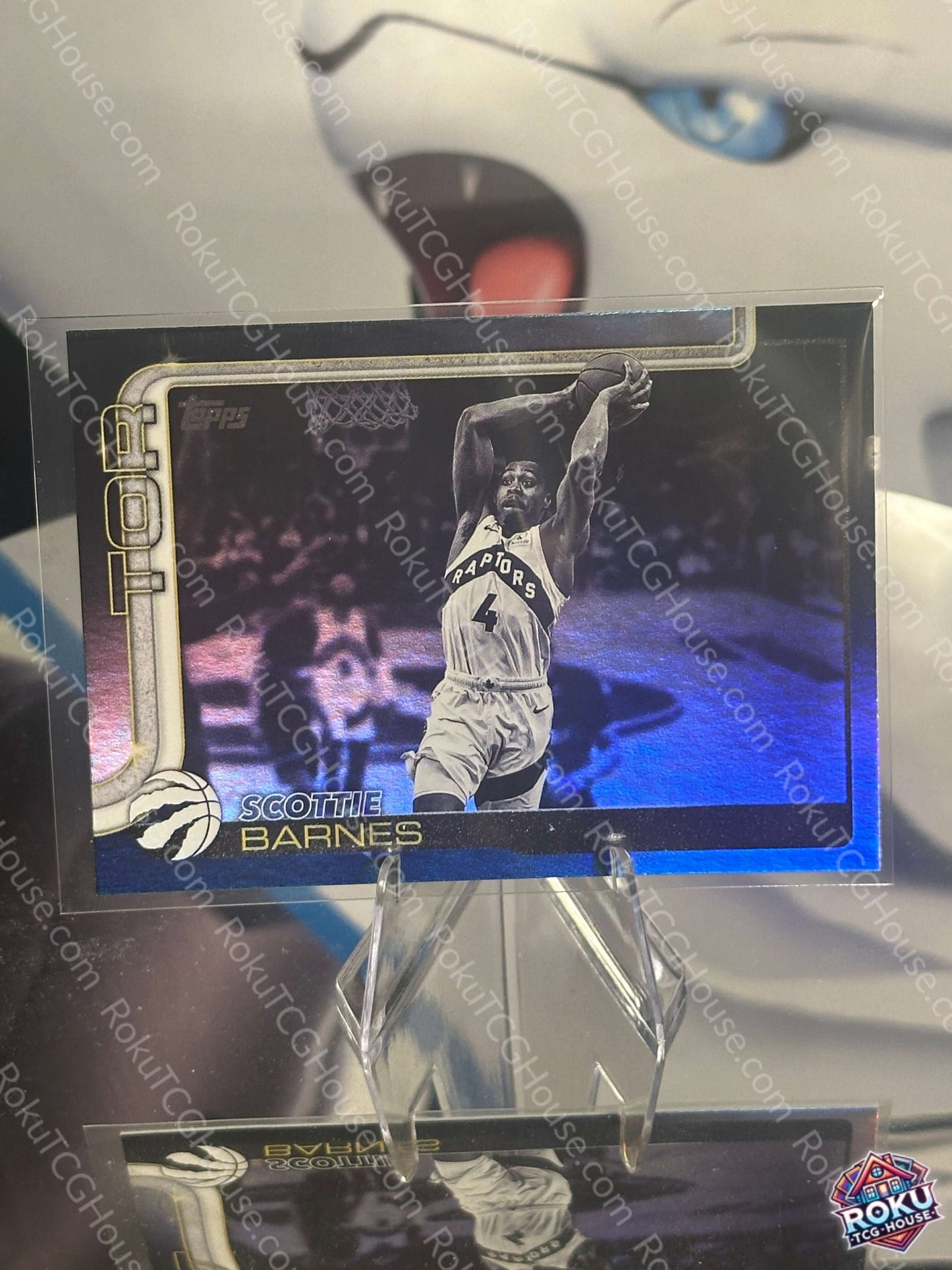 Scottie Barnes 2025 Topps NBA Card Blackout parallel front