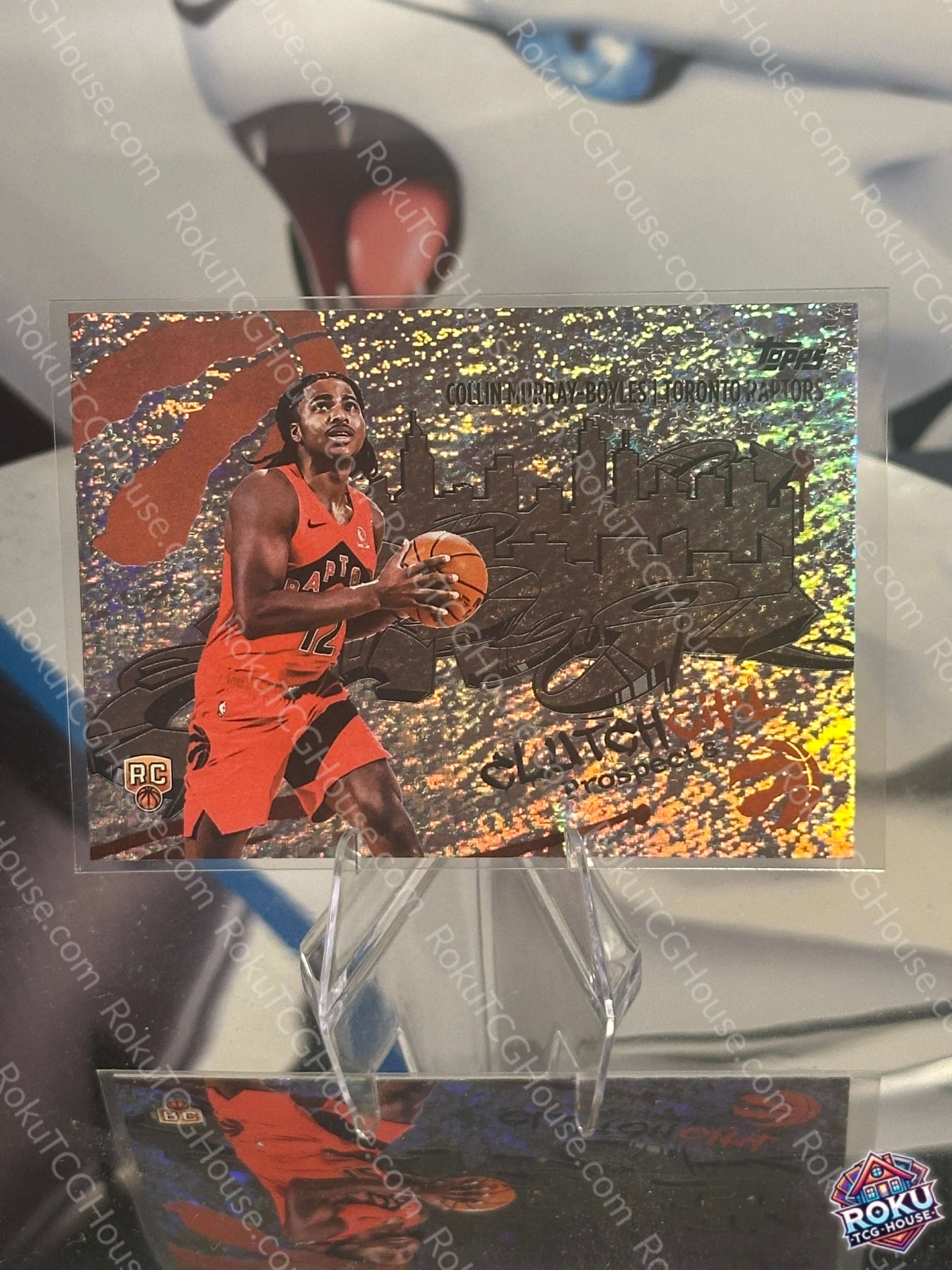 Collin Murray-Boyles Topps NBA Card Holo Foil Clutch City Prospects 2025 NM