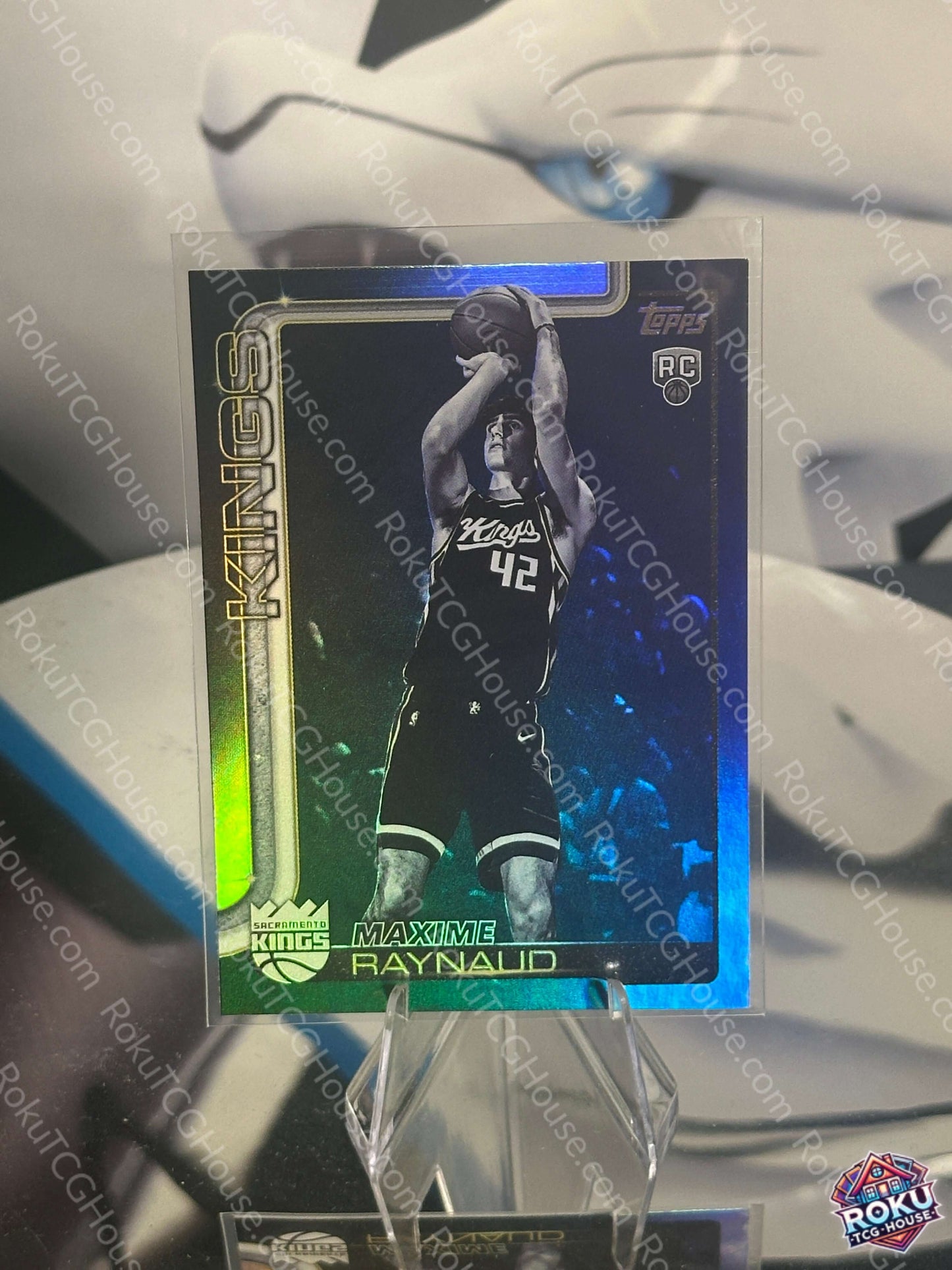Maxime Raynaud Rookie Card Blackout 2025 Topps NBA Card NM