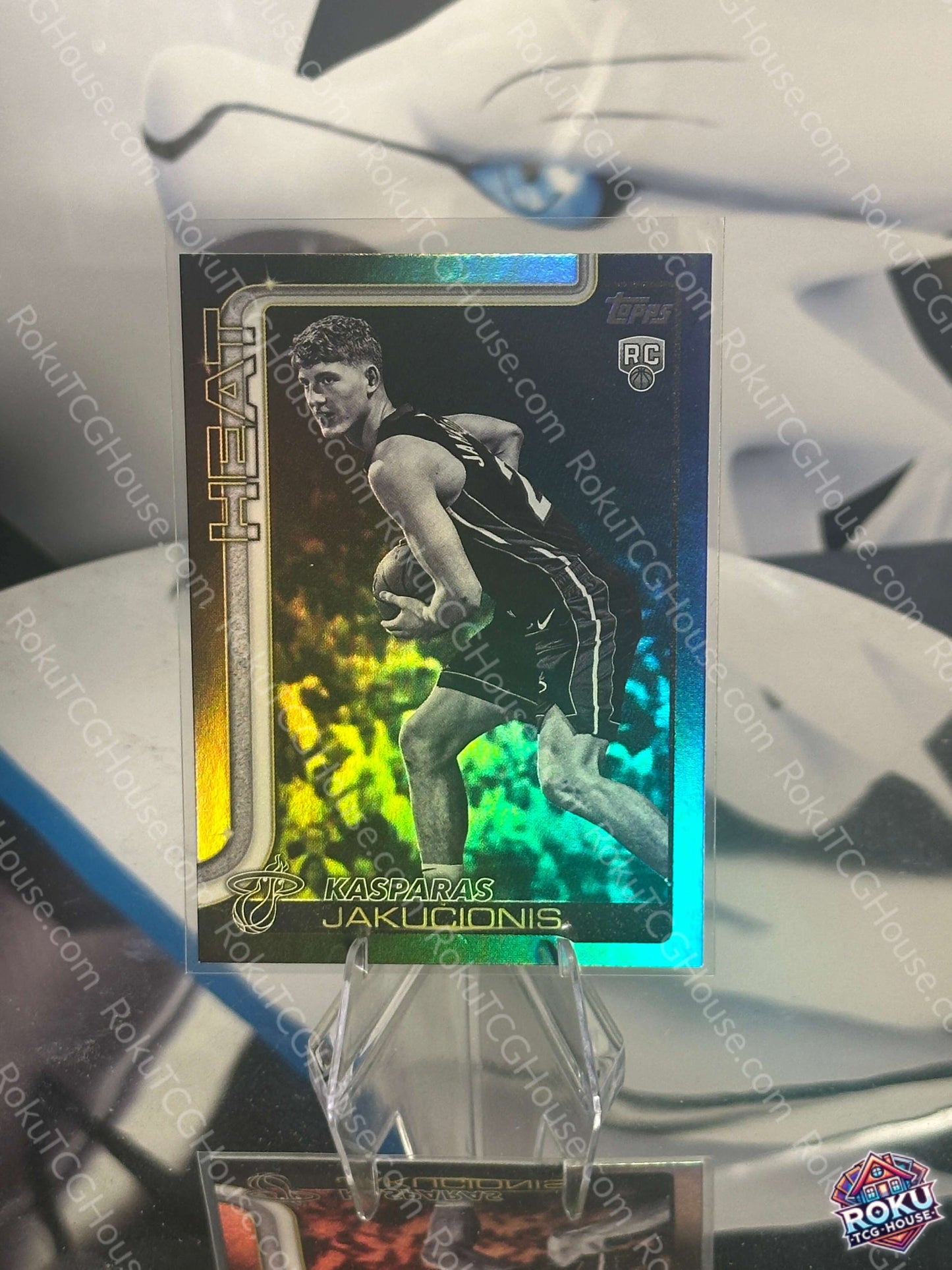 Kasparas Jakucionis Blackout 2025 Topps NBA Card Near Mint