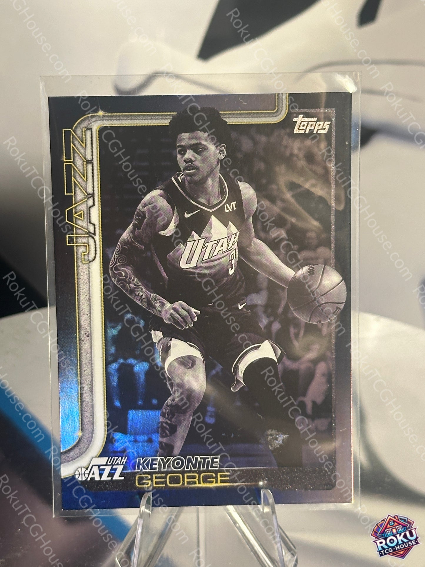 Keyonte George (Blackout) - 2025 Topps NBA Card (NM)