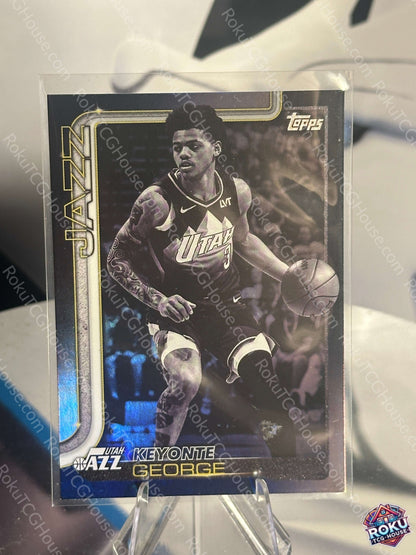 Keyonte George Blackout 2025 Topps NBA card NM