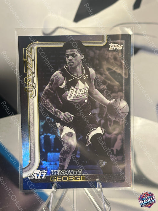 Keyonte George (Blackout) - 2025 Topps NBA Card (NM)