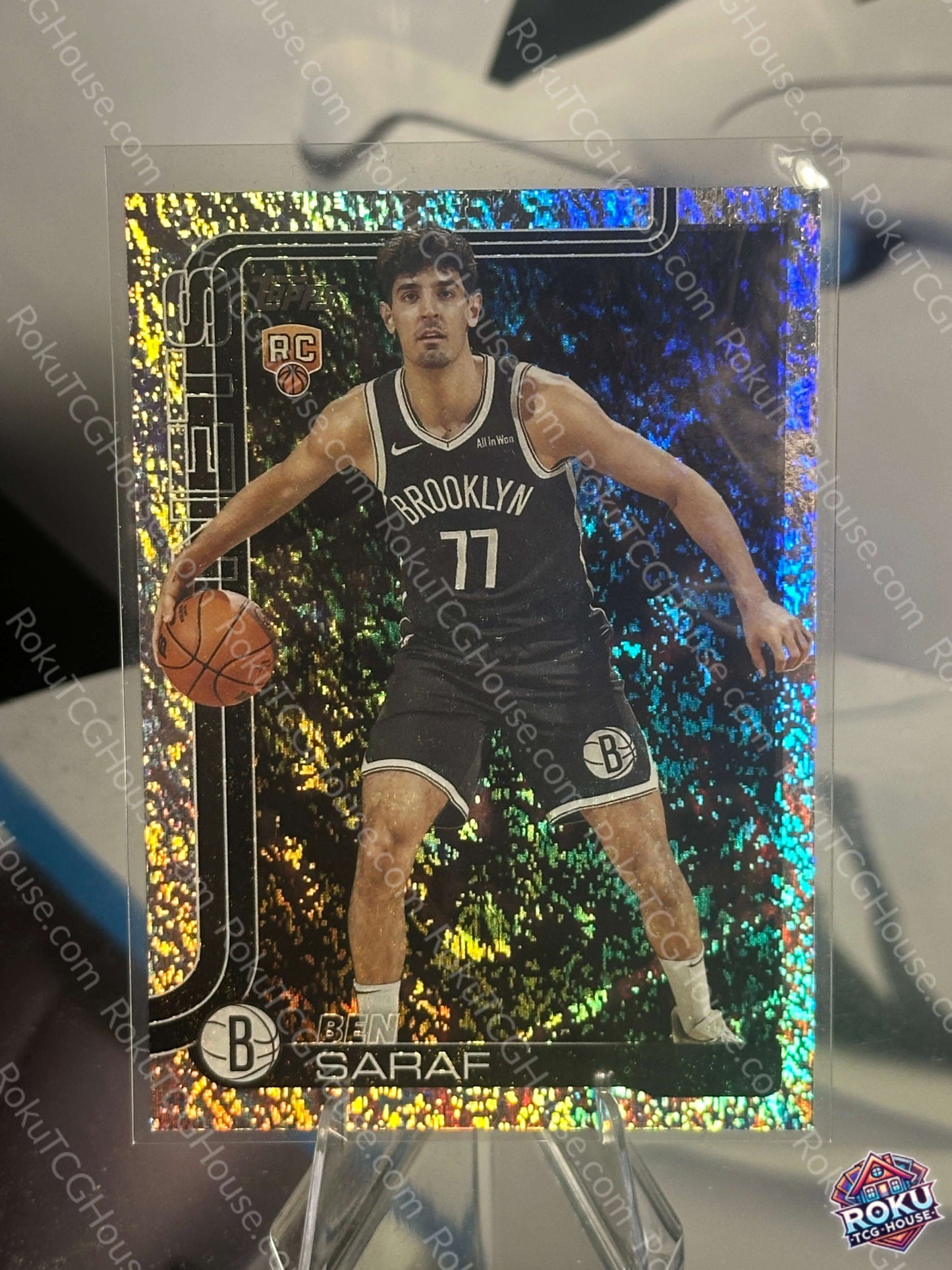 Ben Saraf rookie card holofoil 2025 Topps NBA NM