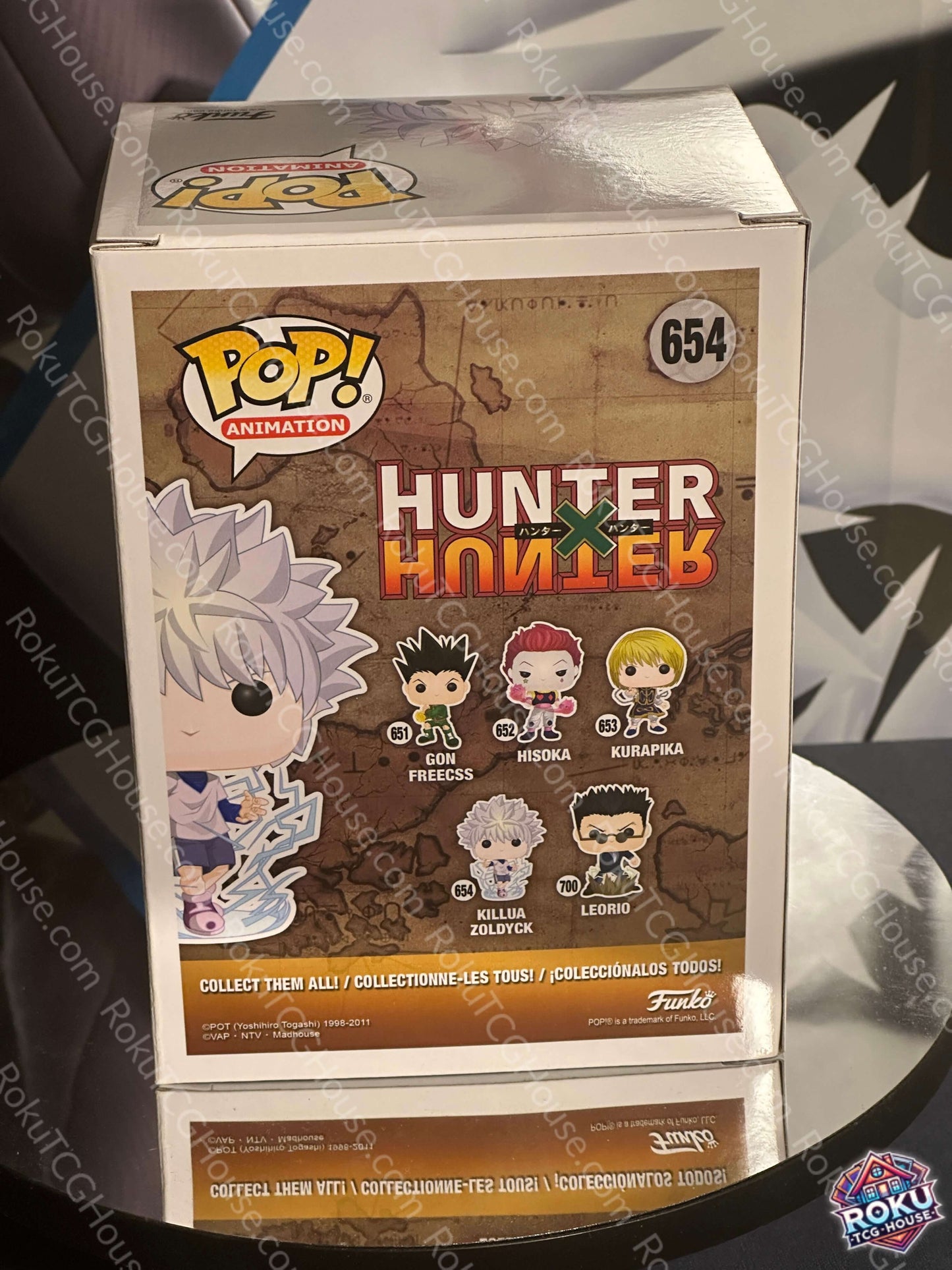 Killua Zoldyck Funko Pop Hunter x Hunter Vinyl Figure #654 back