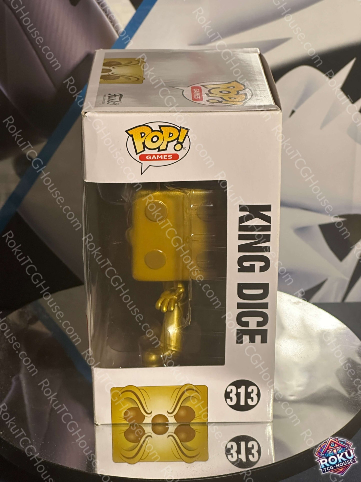 King Dice Funko Pop Cuphead Vinyl Figure Gold E3 2018 front
