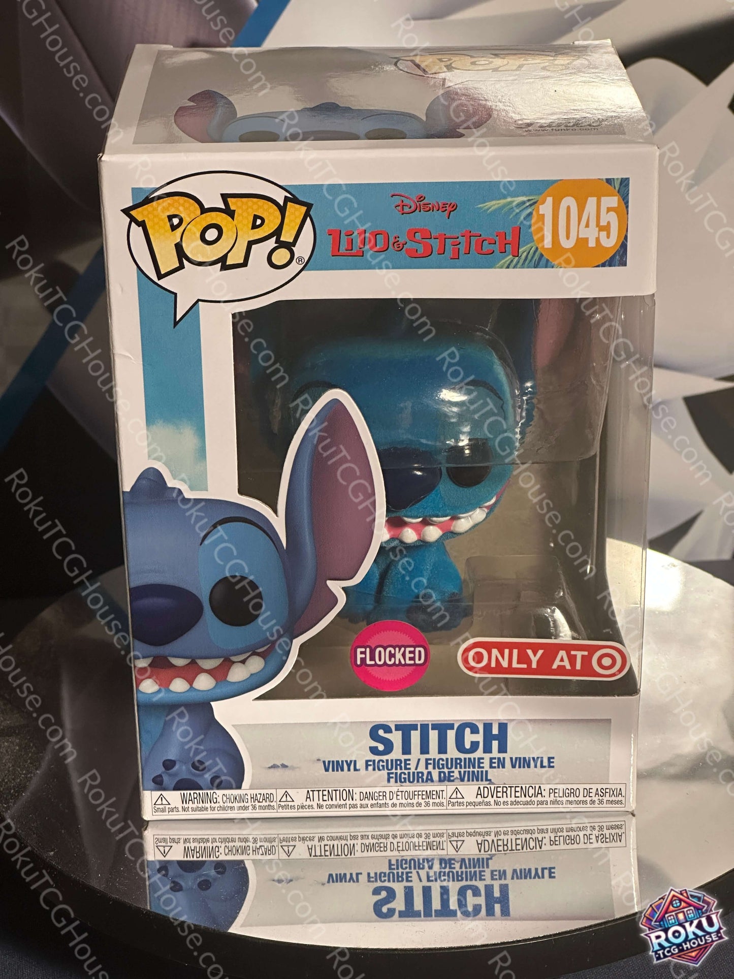 Stitch Flocked Target Exclusive Funko Pop Lilo Stitch 1045 front