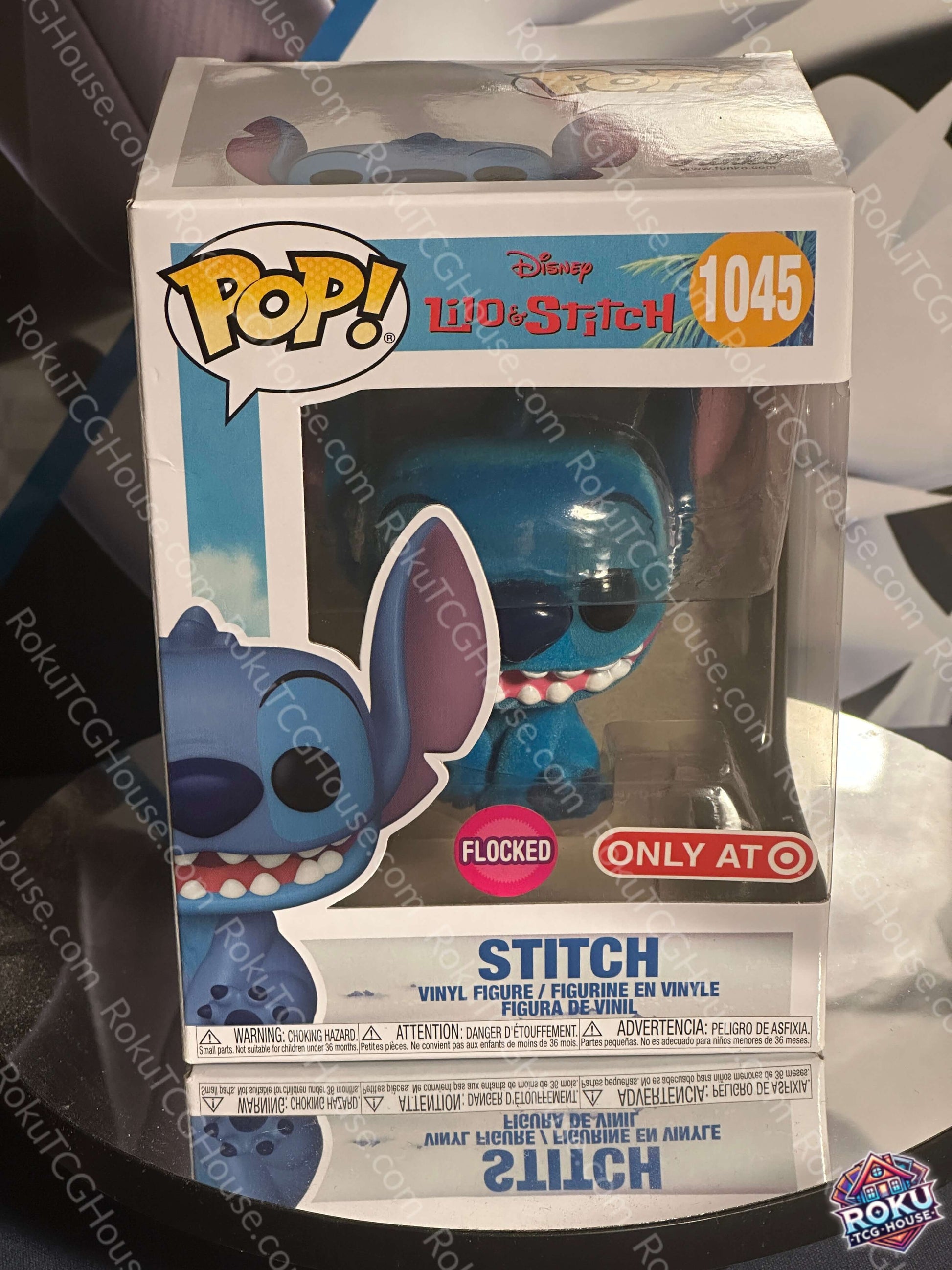 Stitch Flocked Target Exclusive Funko Pop Lilo Stitch 1045 front