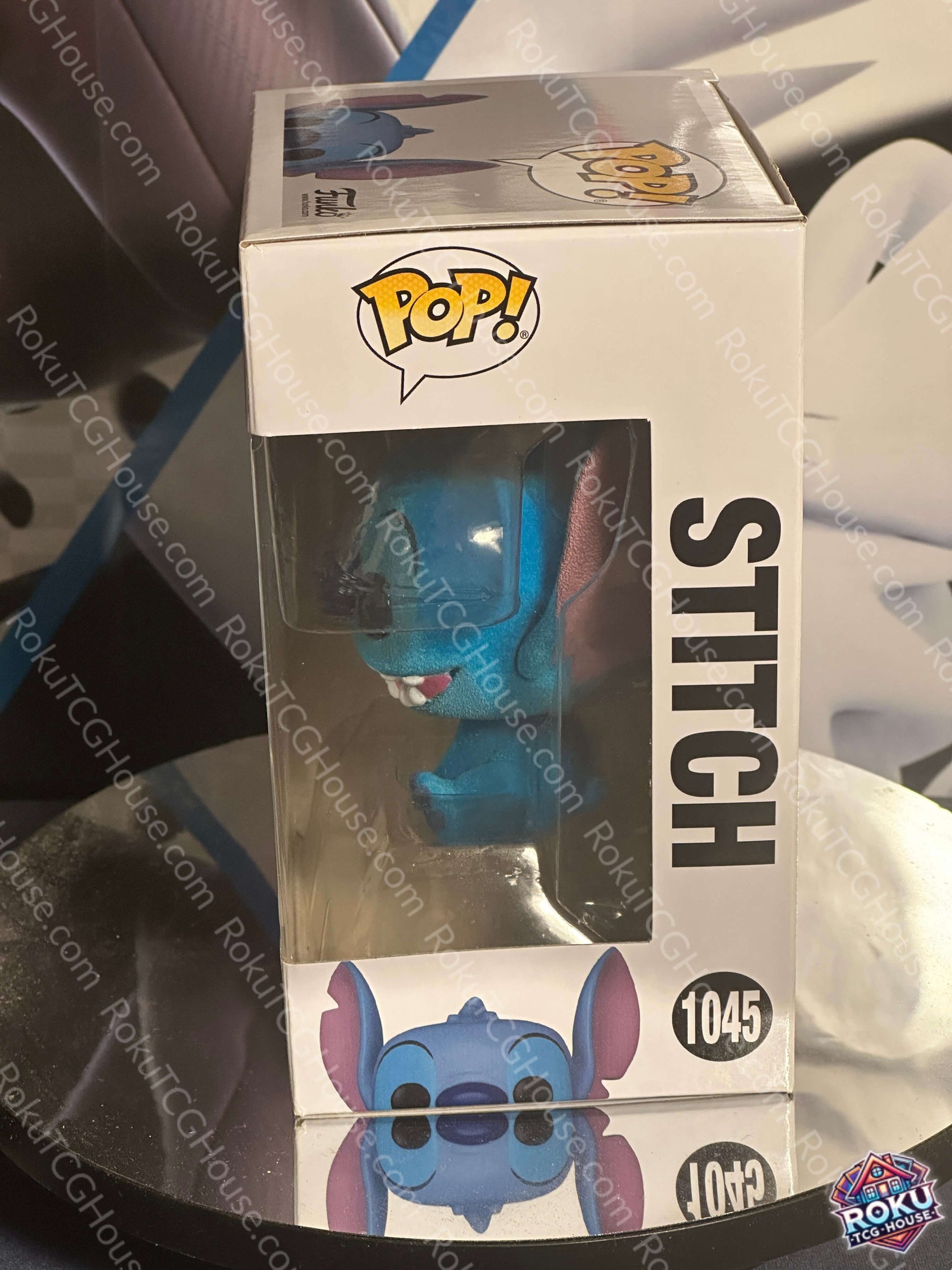 Stitch Flocked Target Exclusive Funko Pop Lilo Stitch 1045 box side view