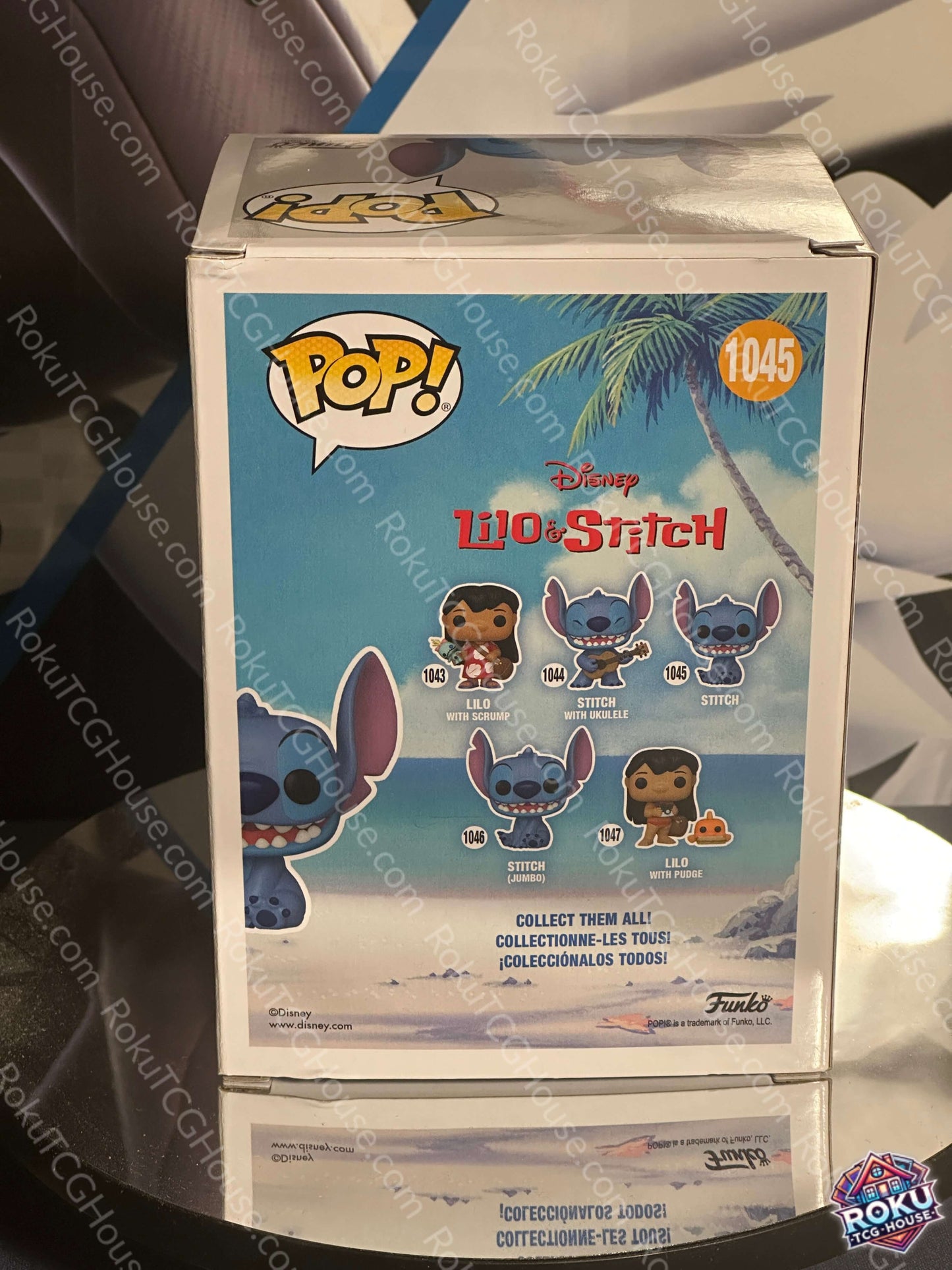 Stitch Flocked Target Exclusive Funko Pop Lilo Stitch 1045 box back view