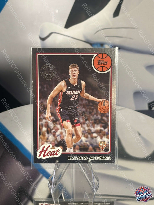 Kasparas Jakucionis Rookie Card 2025 Topps NBA Card NM