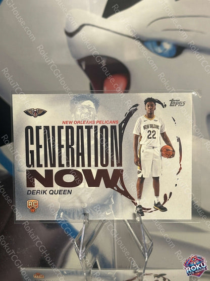 Derik Queen Rookie Card 2025 Topps NBA Card NM