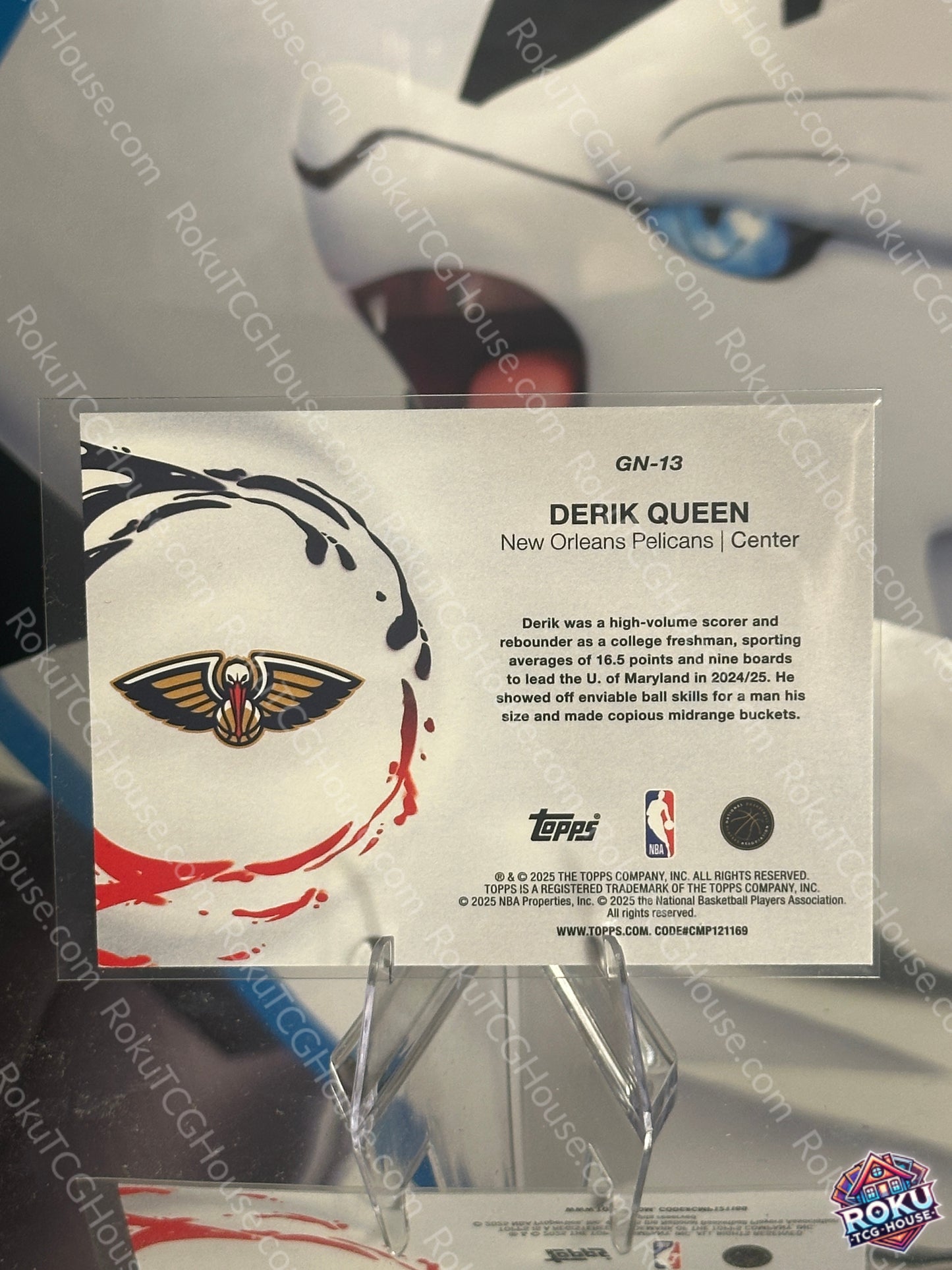 Derik Queen (Rookie Card) - 2025 Topps NBA Card (NM)