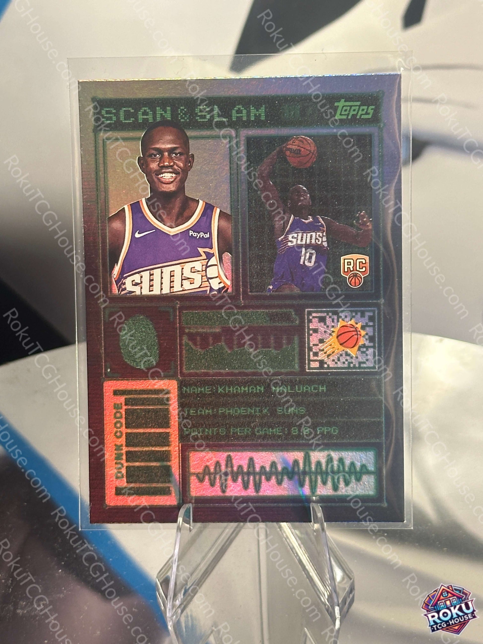 Khaman Maluach Scan Slam 2025 Topps NBA card NM
