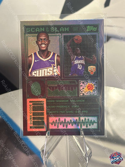 Khaman Maluach Scan Slam 2025 Topps NBA card NM