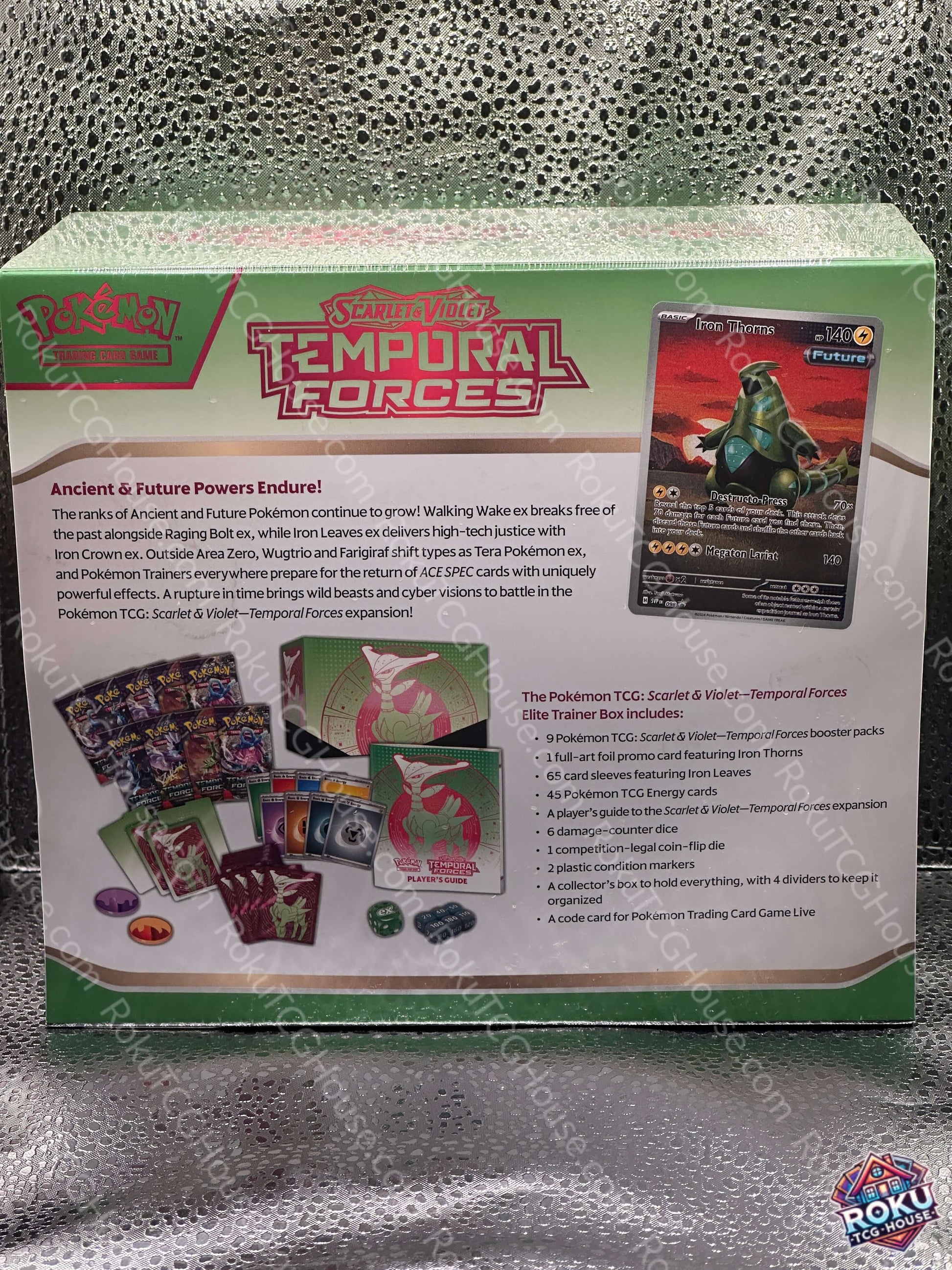 Temporal Forces - Elite Trainer Box (Iron Leaves) RokuTCGHouse Temporal Forces - Elite Trainer Box (Iron Leaves) RokuTCGHouse