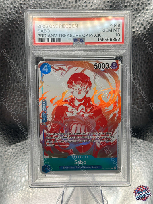 Sabo (OP10-049) - One Piece Promotion Cards - One Piece Card (PSA 10)