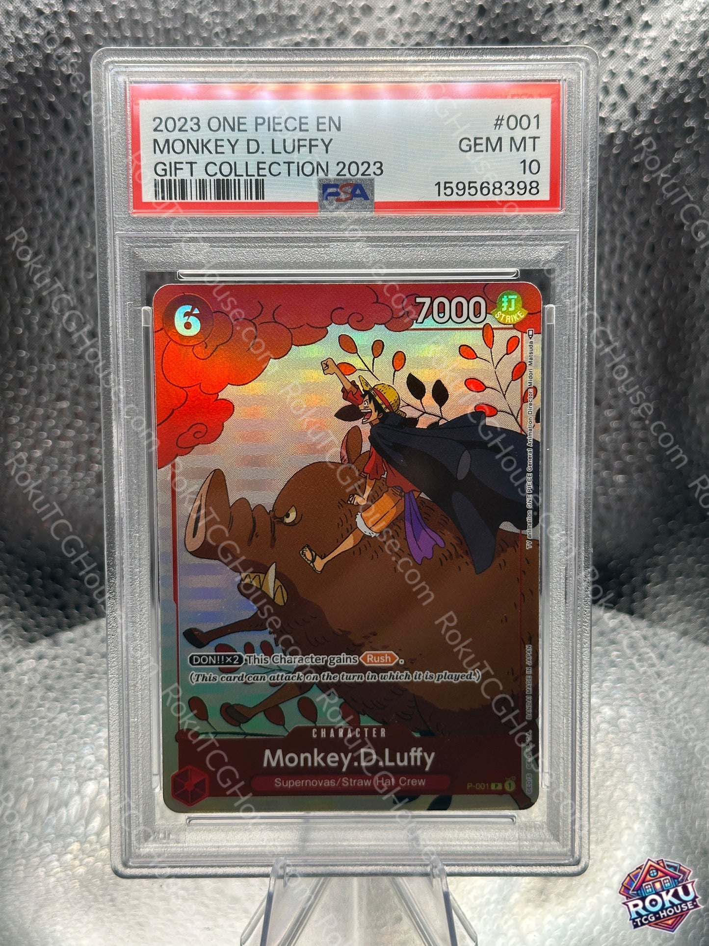 Monkey D. Luffy (P-001) - One Piece Promotion Cards - One Piece Card (PSA 10)