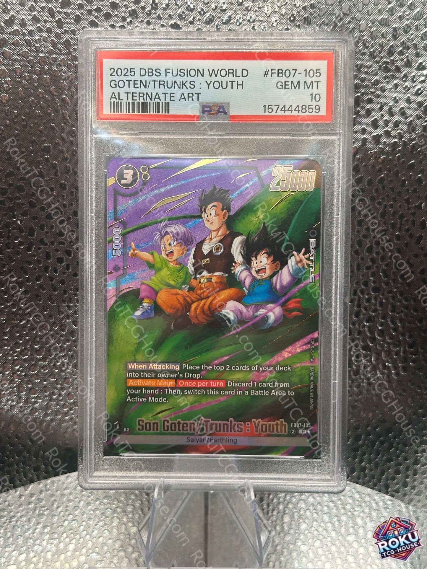Son Goten / Trunks: Youth (FB07-105) - Wish For Shenron - Dragon Ball Super Card (PSA 10)
