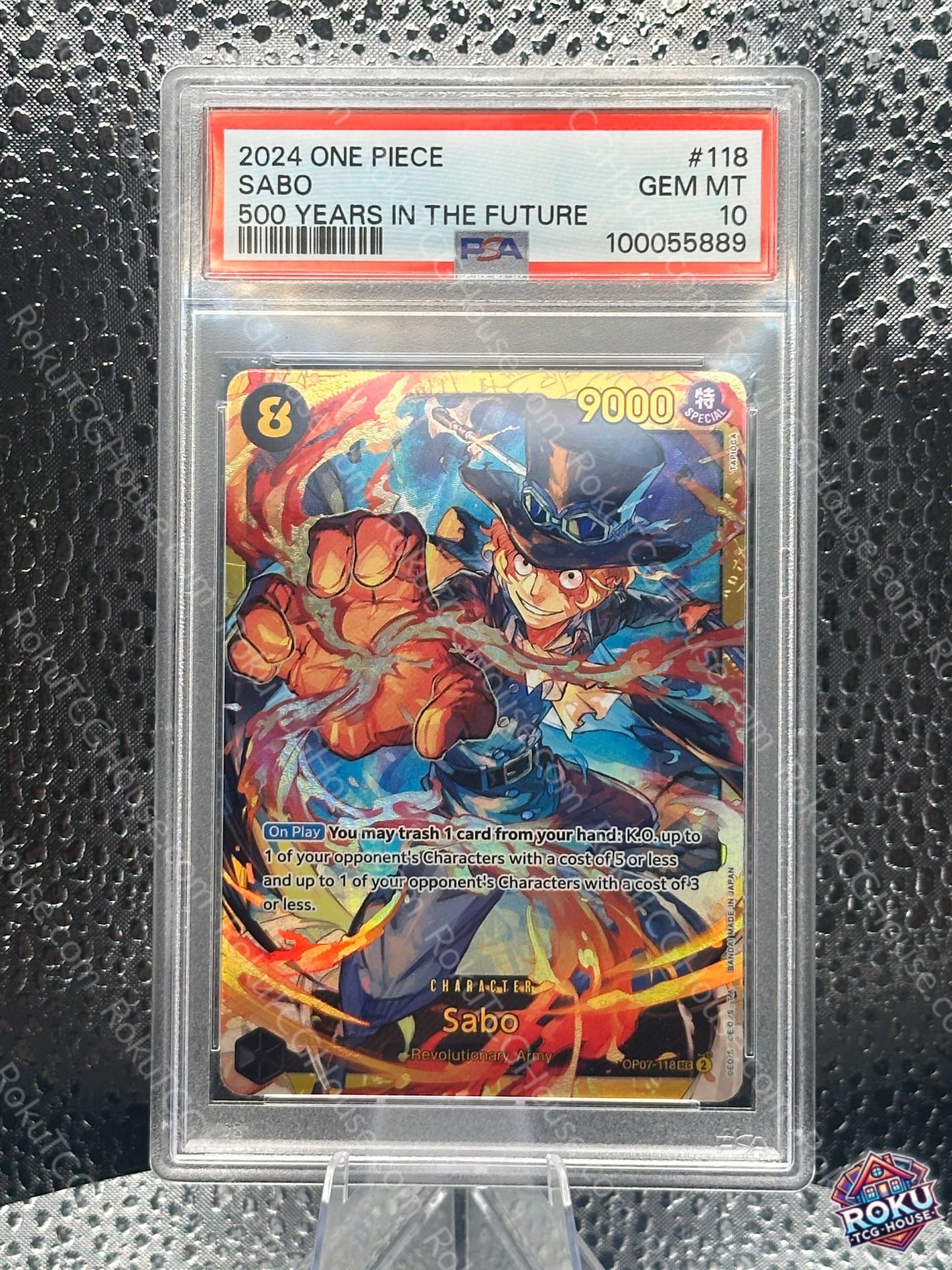 Sabo (OP07-118) - 500 Years in the Future - One Piece Card (PSA 10)