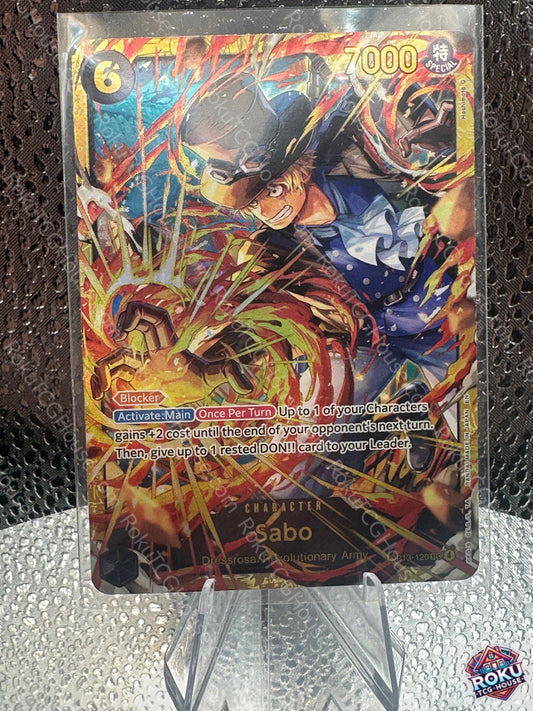 Sabo (OP13-120) - Carrying On His Will - One Piece Card (NM)
