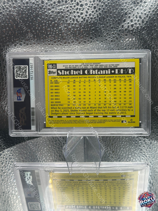 Shohei Ohtani #33 - 2025 Topps Update - MLB Card (PSA 9)
