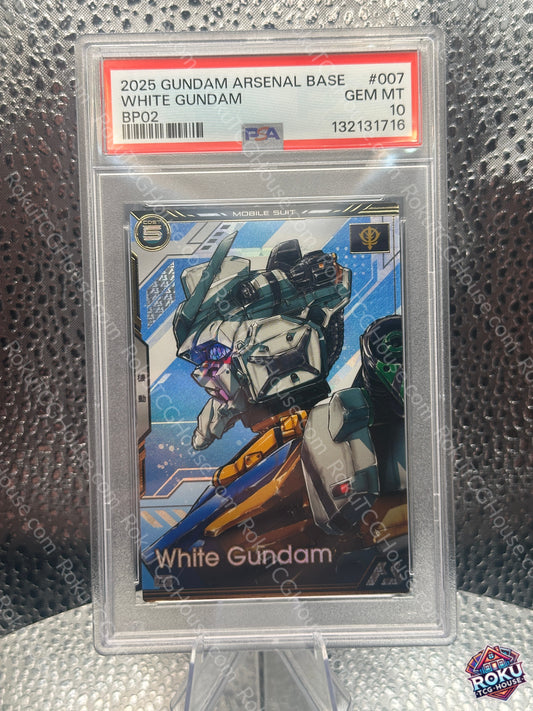 White Gundam (BP02-007) (JP) - Gundam Arsenal Base - Gundam Card (PSA 10)
