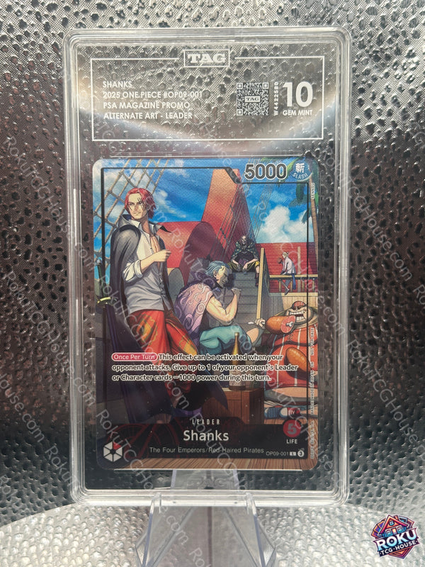 Shanks (Alt Art) (OP09-001) - Promotional Cards - One Piece Card (TAG 10)