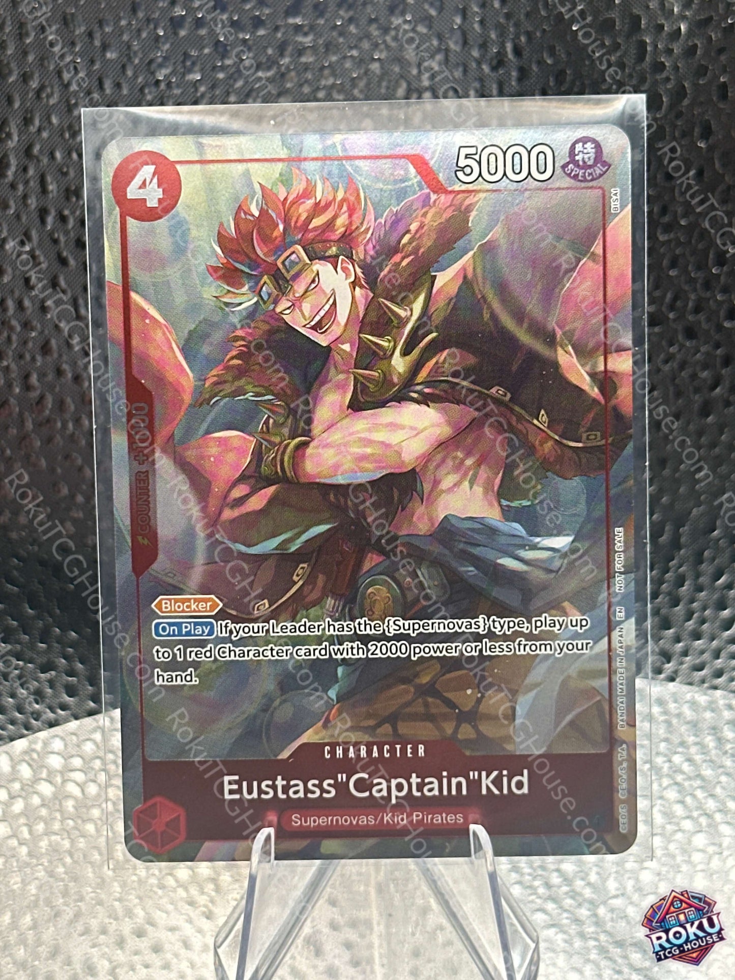 Eustass "Captain" Kid (Dash Pack) (OP14-014) - The Azure Sea's Seven - One Piece Card (NM)