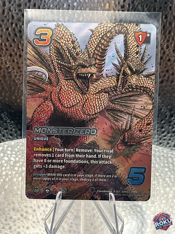 Monster Zero (Alt Art) (CHA03-KRM 17/22) - Challenger Series: Godzilla - Universus Card (NM)