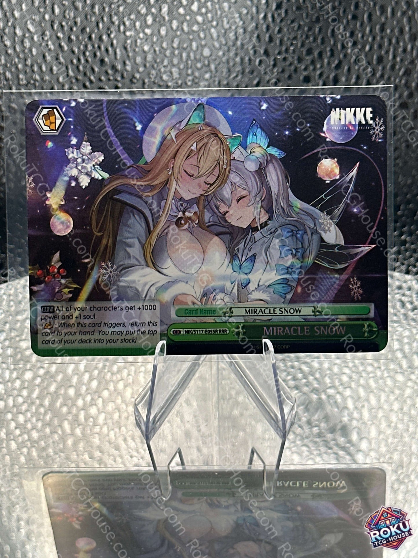 MIRACLE SNOW (RRR)(NIK/S117-E055R) - GODDESS OF VICTORY: NIKKE - Weiss Schwarz Card (NM)